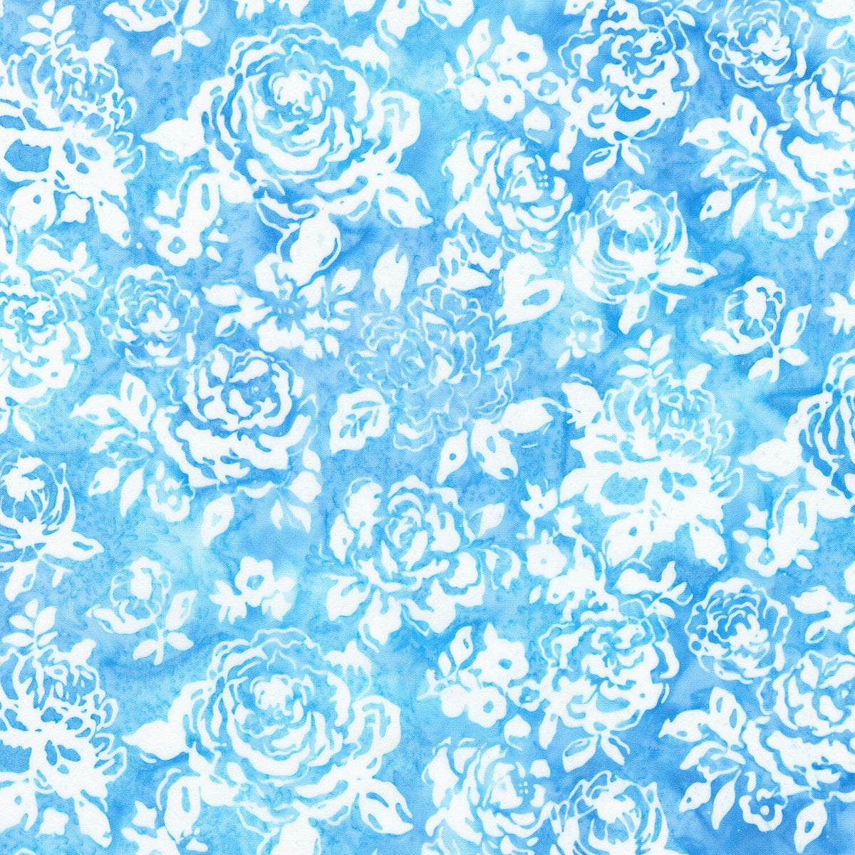 Azure Breeze - Packed Floral Sky Yardage