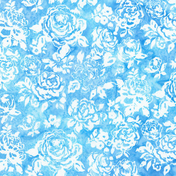 Azure Breeze - Packed Floral Sky Yardage