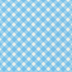 Daisy's Bluework - Plaid Yardage