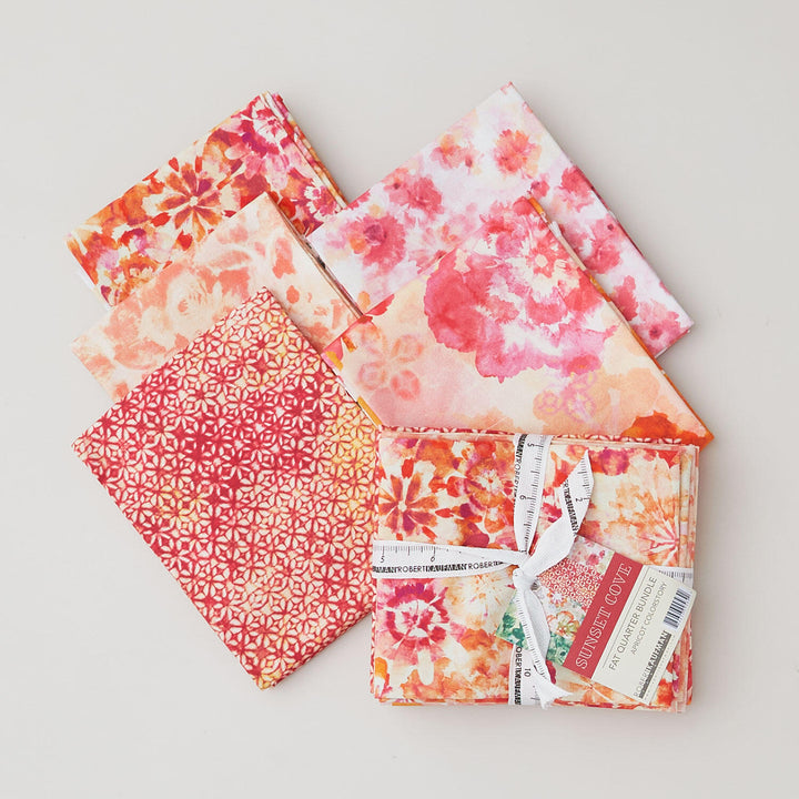 Sunset Cove Apricot Fat Quarter Bundle - 5 Piece