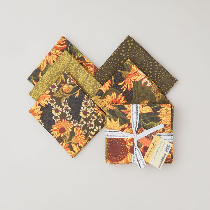 Sunflower Song Leaf Fat Quarter Bundle - 5 Piece