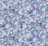 Quilting Cuddle Prints - Whispering Blooms Charmed Purple Yardage