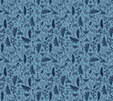 Quilting Cuddle Prints - Whispering Blooms Faegrove Blue Yardage