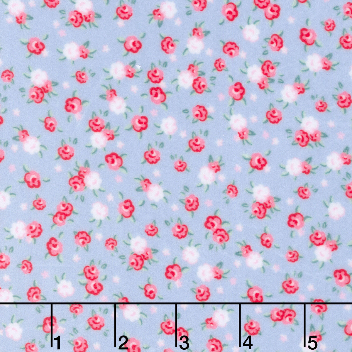 Cuddle® Prints - Cottage Rose Lane Kensington Blue Bonnet Digitally Printed Minky Yardage