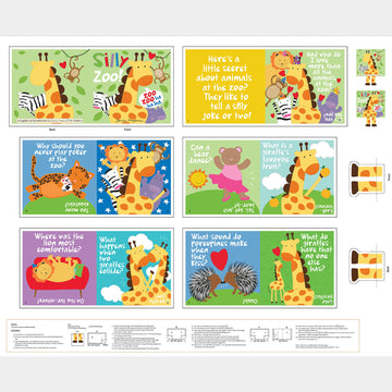Huggable & Lovable Books - Silly Zoo Book Multi Panel