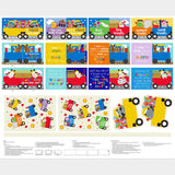 Huggable & Lovable Books - I Wheely Love You! Three Small Books Multi Panel