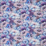 Mystic Meadow - Packed Daisies Thistle Digitally Printed Yardage