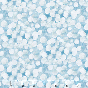 Mystic Meadow - Packed Leaves Mist Digitally Printed Yardage