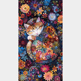 Calico Cat - Cat Black Panel