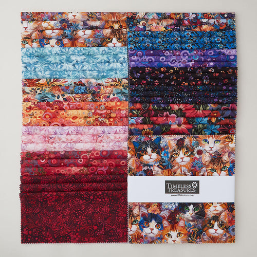 Calico Cat Digitally Printed 10" Squares