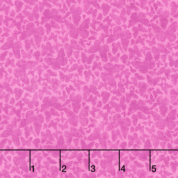 Flight of Fancy - Butterfly Silhouette Magenta Yardage