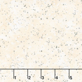 Poinsettia Radiance - Dots Cream Black Yardage