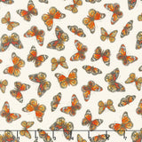Monarch Meadow - Butterfly Toss Cream Yardage