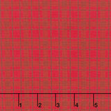 Monarch Meadow - Plaid Red Brown Yardage