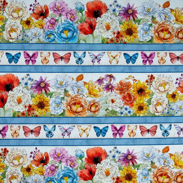 Growing in Color - Growing in Color Border Stripe Multi Yardage
