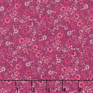 Growing in Color - Tonal Floral Plum Yardage