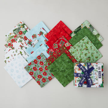 Snowy Greetings Fat Quarter Bundle