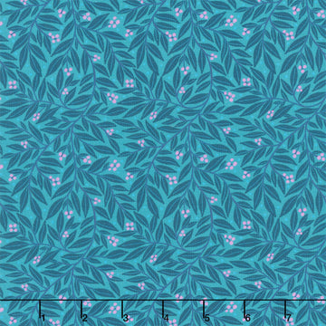 Dayspring - Vines & Berries Teal Yardage