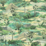 Prehistoric Paradise - Tropical Forest Lush Greens Yardage