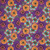 Winding Road - Flower Fields Charcoal Yardage