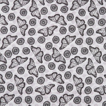 Winding Road - Flight White/Black Yardage