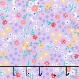Twirling Tutus - Ballet Bouquets Lilac Yardage