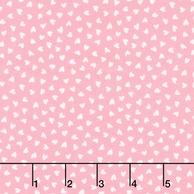 Twirling Tutus - Tiny Hearts Pink Yardage