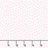 Twirling Tutus - Open Hearts White/Pink Yardage