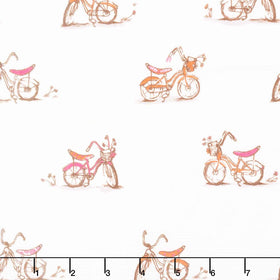Heather Ross Favorites - Dream Bike White Yardage