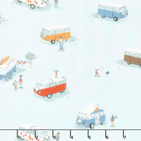 Heather Ross Favorites - Bus Aqua Yardage