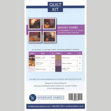 Spooky Soiree Midnight Hollow Placemats Kit