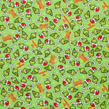 How the Grinch Stole Christmas - Grinch Holly Yardage Primary Image