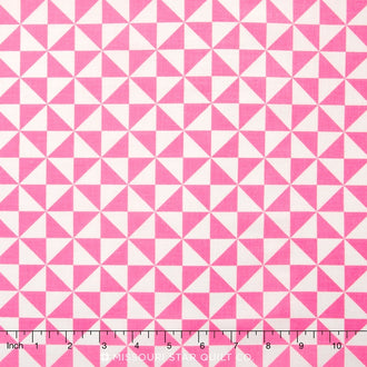 Teddy Bear's Picnic - Teddy Pinwheel Pink Yardage
