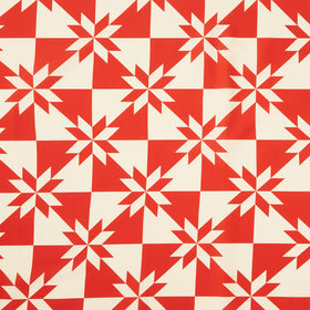 Perfect Points - Hunter's Star Cheater Print Red Yardage