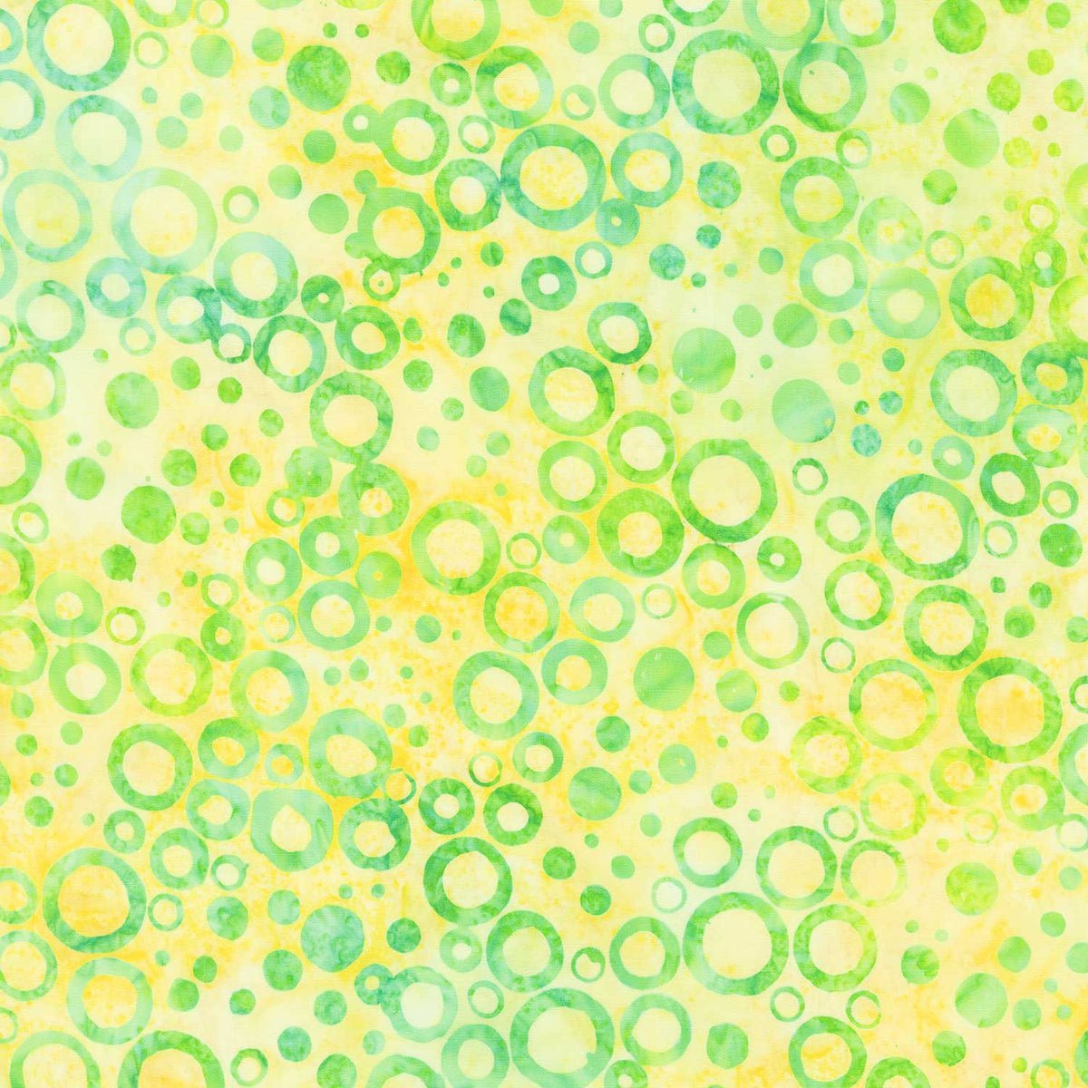 Artisan Batiks - Dotted - Circles Lemon Yardage Primary Image