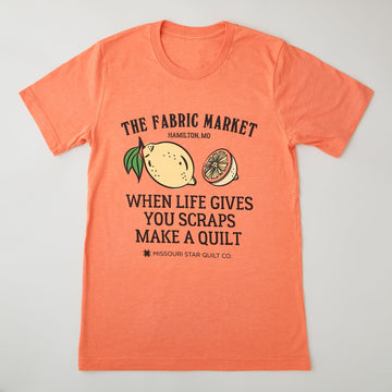 Missouri Star When Life Gives You Scraps T-shirt Heather Orange - S Primary Image