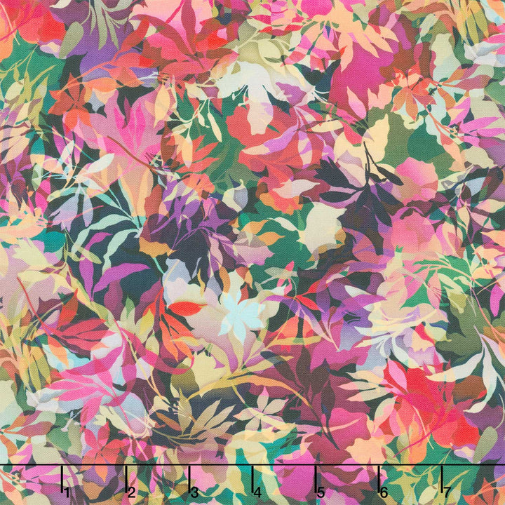 Artful Blooms - Leaves Hummingbird Yardage