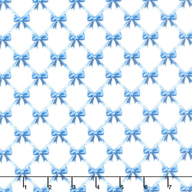 Holiday Flourish - Festive Finery - Blue ColorstoryRibbons Delft Yardage Primary Image