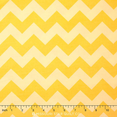 Medium Chevron - Yellow Tone on Tone 108" Backing
