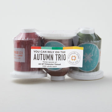 Missouri Star Autumn Trio 40 Wt Polyester Thread 3 Pack Alternative View #1