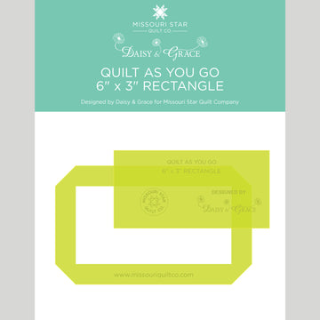 Quilt As You Go 3" x 6" Rectangle Template Designed by Daisy & Grace for Missouri Star Quilt Company Primary Image