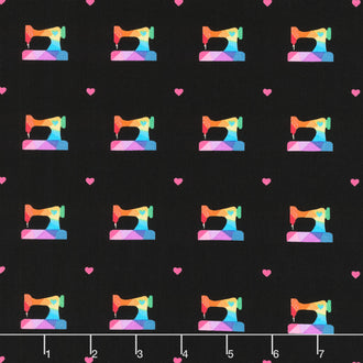 Make - Geo Sewing Machine Black Yardage