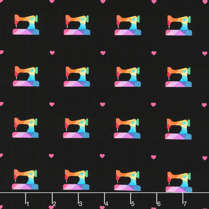 Make - Geo Sewing Machine Black Yardage