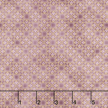 Imperial Collection - Honoka Plum Colorstory Quatrefoil Mauve Metallic Yardage Primary Image
