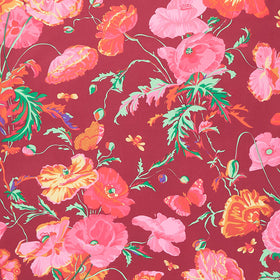 Kaffe Collective - August 2022 - Warm ColorwayMeadow Red Yardage Primary Image