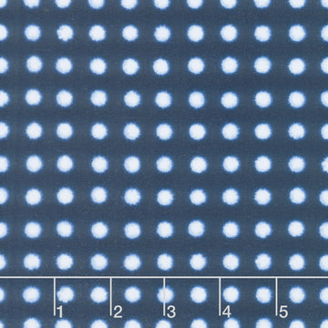Shibori Blues - Dots Navy Yardage Primary Image
