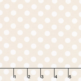Kimberbell 108" Quilt Backing - Dots Cream Yardage Primary Image