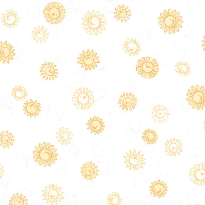 Cozy Cotton Flannels - Over the Moon Full Collection Suns Sunshine Yardage Primary Image
