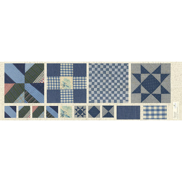 Treasured Threadz™ Missouri Star Blue Quilt Block Panel Primary Image