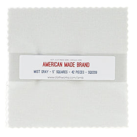 American Made Brand Cotton Solids Misty Gray Charm Pack Primary Image